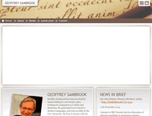 Tablet Screenshot of geoffreysambrook.com